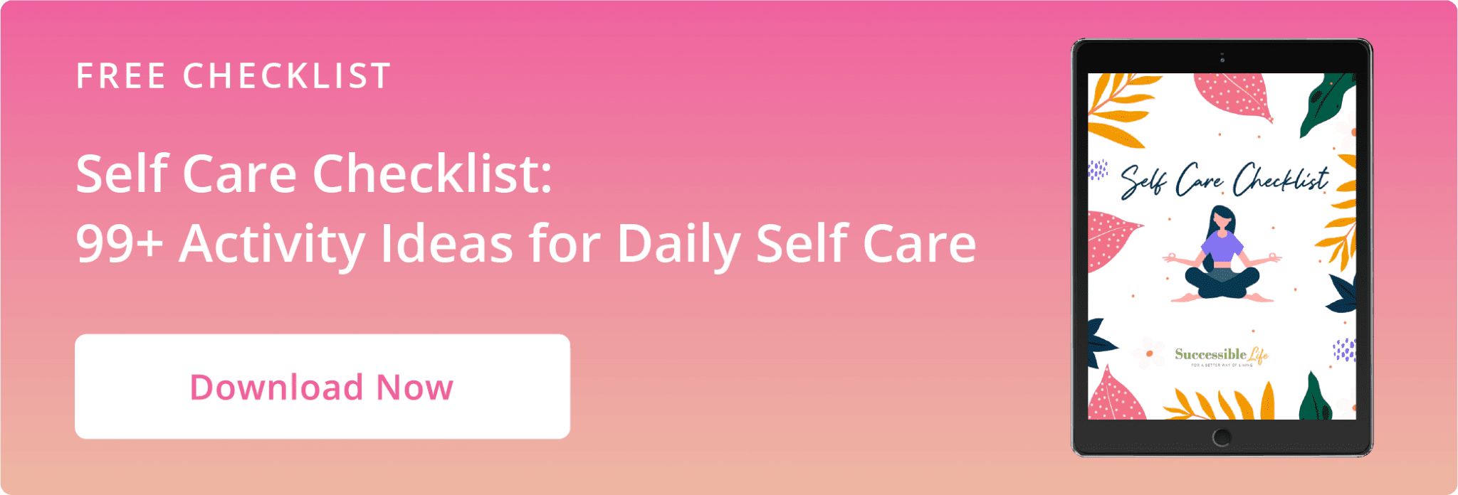 Article CTA Graphic - Self Care Checklist