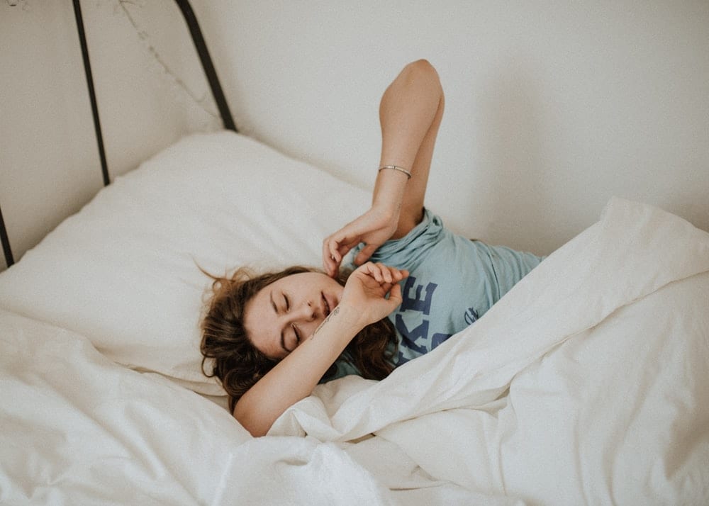 Young Woman in Bed