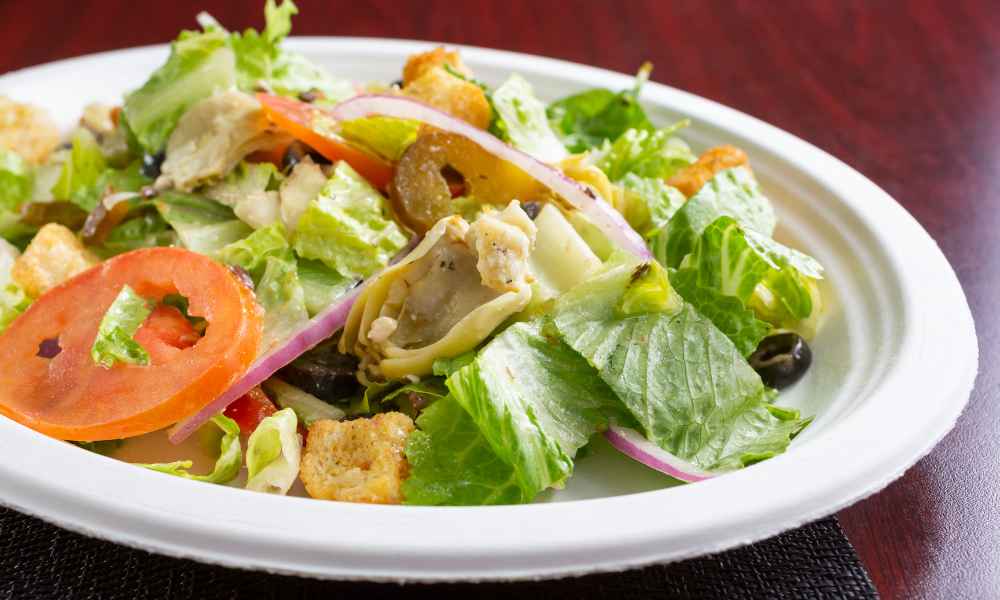 Delicious greek artichoke salad.