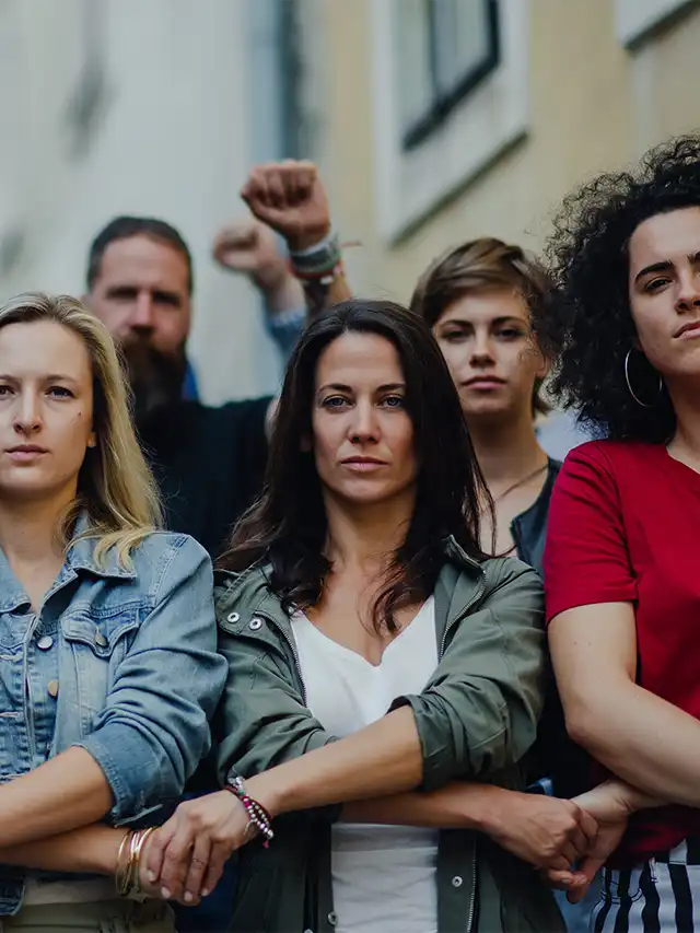 a group of people posing for a photo