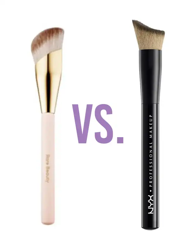 a comparison of makeup brushes